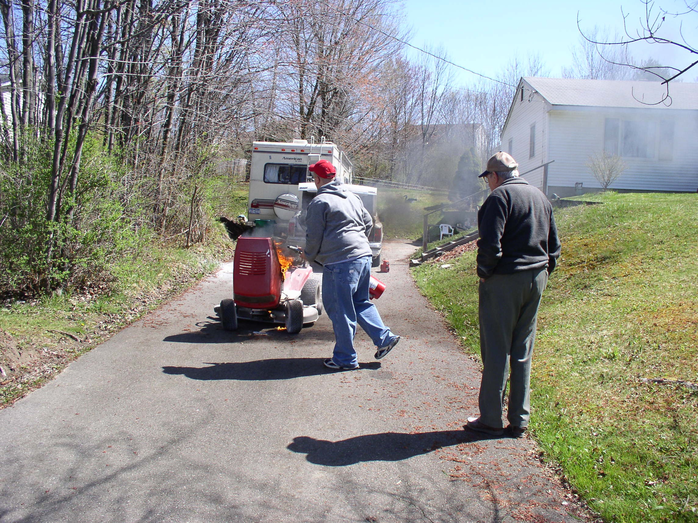 04-28-04  Response - Fire - Mower
